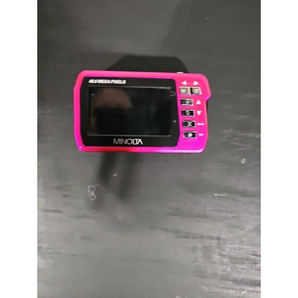 MINOLTA 48 MP DUAL SCREEN WATERPROof MN40WP - PINK No Chgr Or Batt Inc